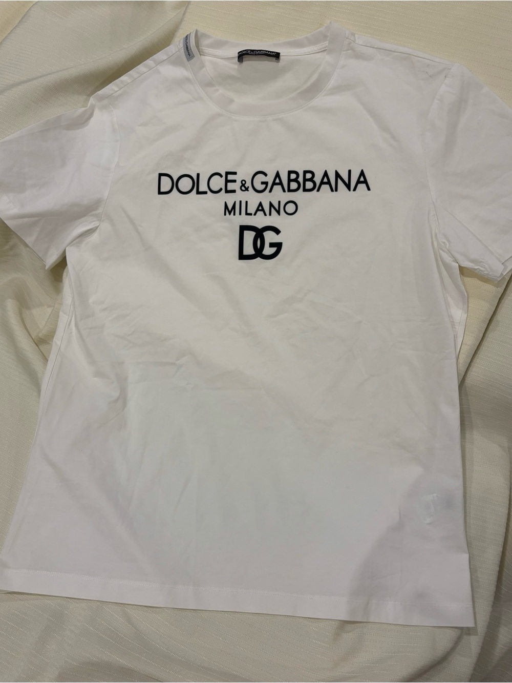 Dolce & Gabbana White Logo Milano Kids Tee